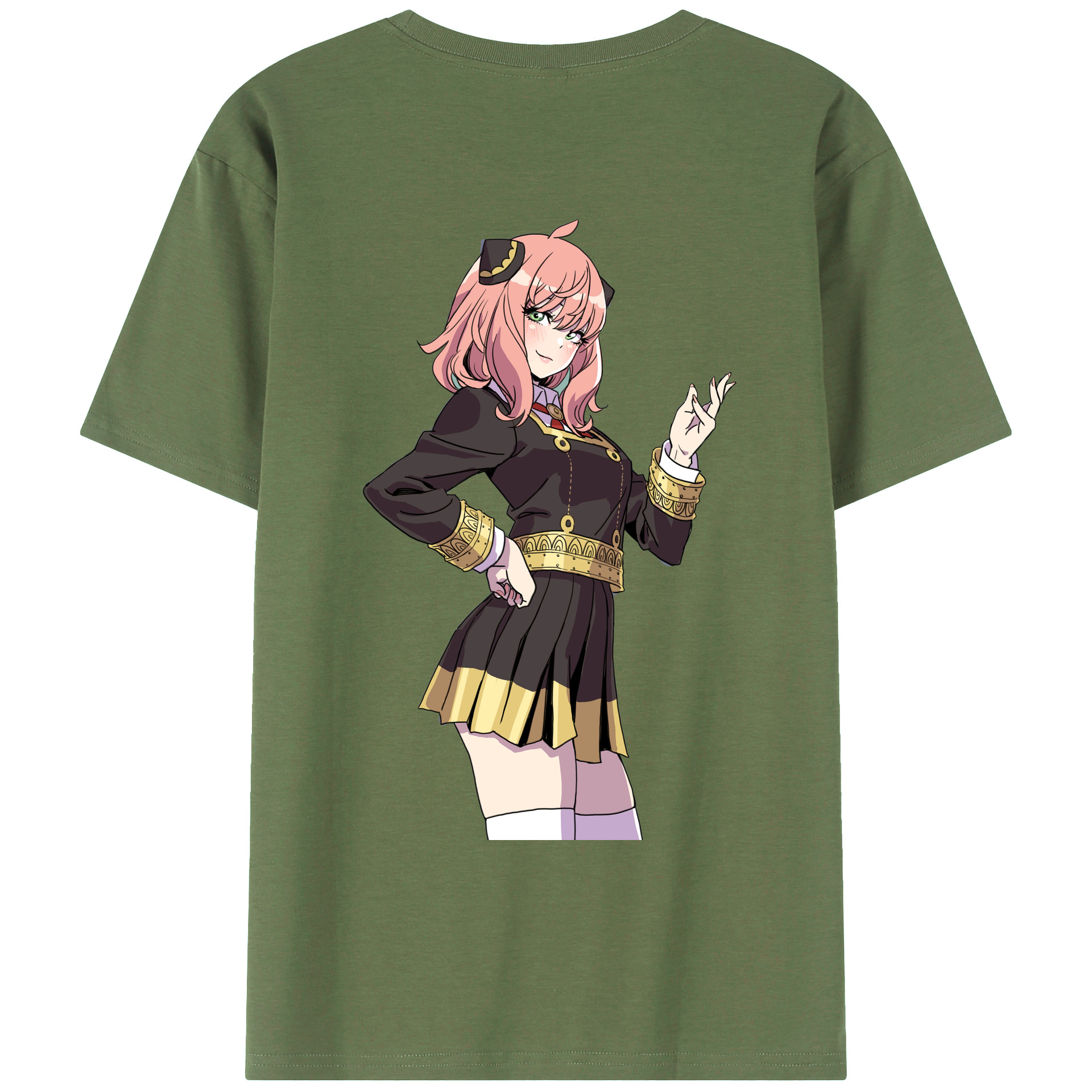 （画像用） SPY×FAMILY间谍家家酒 綿100％ メンズ半袖Tシャツ（バックプリント） 通気性